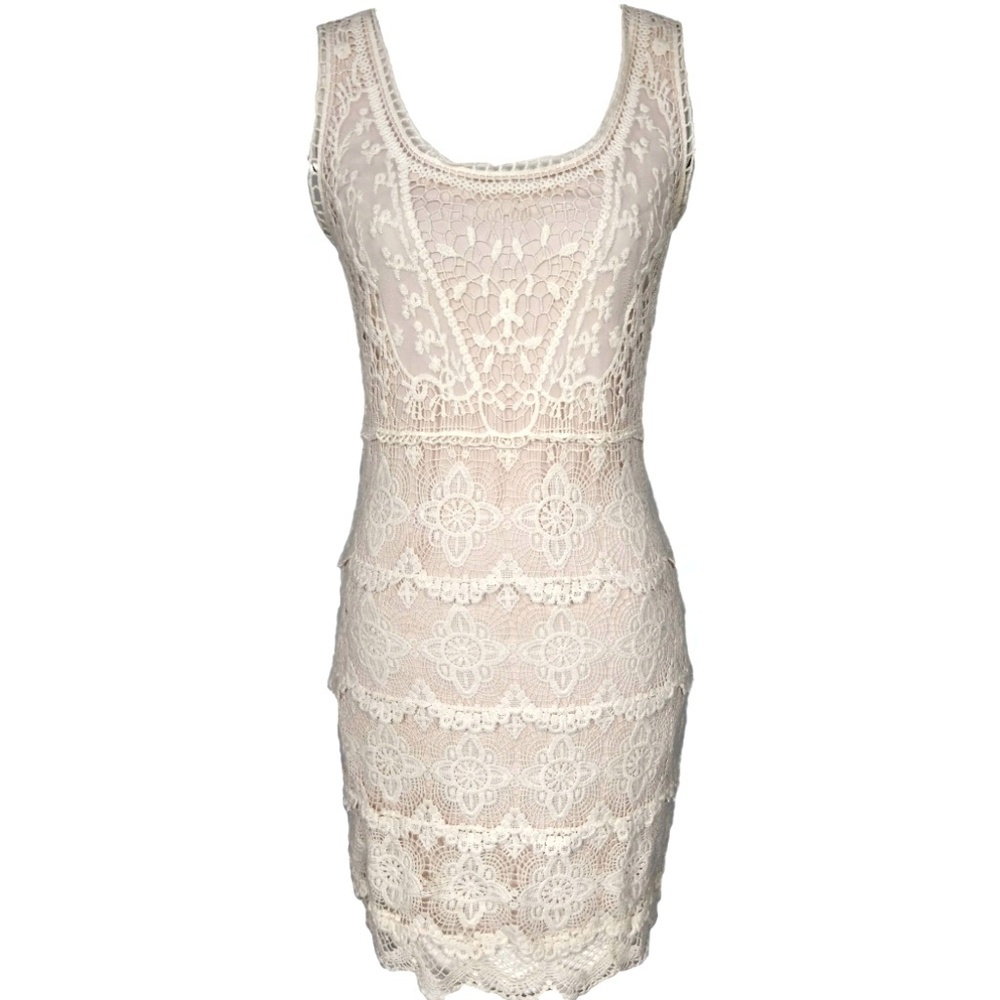 Jennifer Lopez crochet shift dress size S - Picture 1 of 5